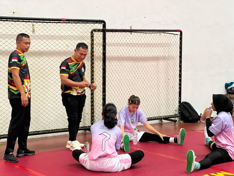 Tim Putri Sepak Takraw Riau Kalahkan Malaysia di Nomor Beregu dan Quadrant